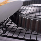 Tart Pan with Removable Bottom, Non Stick Quiche Baking Dish, Large Fluted Quiche Pan for Baking, 13 Inch