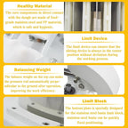 TECHTONGDA Commercial Dough Divider Rounder Machine Manual 24PCS Dough Cutter Hand Press Bread Bakery Dough Dividing Machine