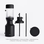 Beast Mighty 850 | Premium Compact Personal Blender | Smoothies, Shakes, Dressings, Sauces, Desserts, Dips | Blends Ice and Frozen Fruit | Includes Extra Lids and Straws | 850W (Carbon Black)