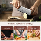 HEZHEN Nakiri Knife,7.4 Inches, 67 Layers Damascus Steel Japanese Vegetable Knife for Professional Chefs and Home, Micarta Handle,Gift Ready