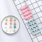 2 Pcs Christmas Tree Silicone Molds, 6 Types 12 Cavity Christmas Tree Shaped Candy Baking Moulds, for Chocolate Jelly Soap Fondant Candy Candles Pastry Gummies Cake DIY Decorating