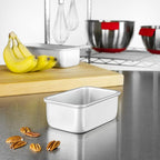 Fat Daddio's BP-5640-2PK Anodized Aluminum Bread Loaf Pan, 5.5 x 3.125 x 2.375 inch, Set of 2