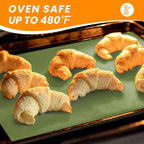 Silicone Baking Mat Roll - Non-stick Pastry Mat, Reusable Dough Rolling Mat Cookie Sheet, Non Slip Countertop Protector Mat, Counter Mat, Oven Mat
