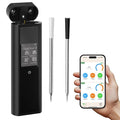 Niitawm Wireless Meat Thermometer, Smart Bluetooth Food Thermometer with Dual Probes, IP67 Waterproof 48H Monitoring App Thermometer for 820FT Long Range BBQ Air Fryer, Oven Grill, Cooking Gift
