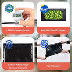 Black and Clear Vacuum Sealer Bags 11" x 24", 5.5 Mil Precut Vacuum Seal Bags for Food Storage, Sous Vide, and Meal Prep, Heavy Duty Commercial Grade, 50 Count