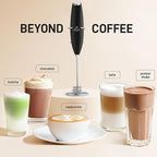 Zulay Kitchen Patented Tornado Triple Whisk Milk Frother with 4 Duracell Batteries – Handheld Foam Maker for Coffee, Lattes, Matcha & Hot Chocolate – Rich, Creamy Froth in Seconds