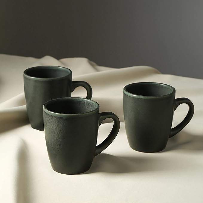 Stone Lain Grao Stoneware 16-Piece Dinnerware Set, Green