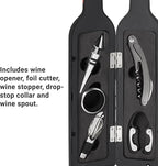 Let's Make Memories Personalized Photo 5-Piece Wine Tool Set - Wine Bottle Opener - Teal