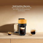 Nespresso Vertuo Pop+ by De'Longhi with Aeroccino, 1500 watts, Mango Yellow
