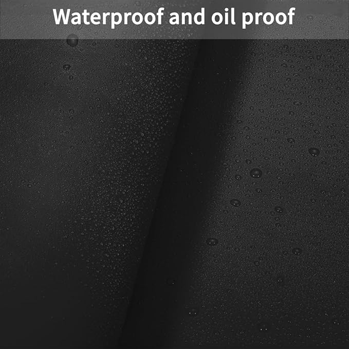 Desk Cover Protector - 34x34 Inch Waterproof Easy to Clean Can Conceal Flaws Protector The Table Top from Scratches Used for Dining (Black+Black 34x34)