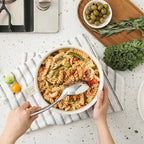 Stainless Steel Serving spoons set with Slotted Spoon.Serving Spoon and Perforated Spoon kitchen cooking serving utensils set