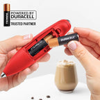 Zulay Kitchen Whisk Milk Frother with 4 Duracell Batteries - Powerful Handheld Foam Maker for Coffee, Lattes, Matcha, Hot Chocolate & Cappuccinos - Whip Creamy Froth in Seconds