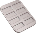 CHEFMADE Financier Cake Pan, 8-Cavity Non-Stick Muffin Pan Biscuits Cookies Bakeware for Oven Baking (Champagne Gold)