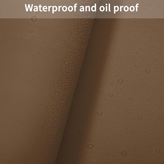 Dining Table Cover for Dining Room Table - Can Be Used On Both Sides Waterproof and Easy to Clean Good Flatness Used for Dining Table(Mud Color+Champagne Gold 44x60)