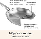 Calphalon Stainless Steel 3-Qt Sauté Pan with Lid