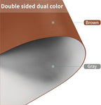 Leather Dresser Cover,1.8mm Thick,14x96 Inch,Dresser Protector Top,Dresser Top Protector,Dresser Cover Top,Dresser Top Cover,Dresser Cover Top for Bedroom.(Brown+Gray,14x96)