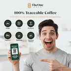 TheOne Kafé Guatemala Medium Roast Ground Coffee – Organic, Single Origin, Premium Specialty Coffee and Ethically Sourced – Fresh Roasted for Espresso, Drip, Pour Over – 12 oz (Pack of 2)