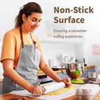 Marble Rolling Pin 18 Inch with Stand Heavy Duty, Weighted Baking Roller Pin for Making Pizza and Dough, Flour Tortillas, Pastry, Non-Stick Rolling Pin Stable and Anti-Slip, Dishwasher Safe