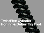 TwistFlex 1/2" 180SC Cylinder Hone | 0.5” (12.7mm) Flexible Cylinder Honing & Deburring Tool for Hole Diameters 0.46"- 0.51" | Silicon Carbide 180 Grit | 1 Pack