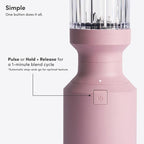 Beast Mighty 850 | Premium Compact Personal Blender | Smoothies, Shakes, Dressings, Sauces, Desserts, Dips | Blends Ice and Frozen Fruit | Includes Extra Lids and Straws | 850W (Lilac)
