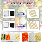 2 PCS Replacement Chopper 3/8" Blade, Commercial Vegetable Chopper Dicer, French Fry Cutter Stainless Steel Blade for Fruit Cutting Machine Tomato Onion Pusher Block
