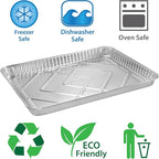 Aluminum Pans Half Size Cookie Sheet 15 Count Durable Nonstick Baking Sheets 17.75" x 12.75" - Sheet Pan, Baking Tray, Cookie Sheets, Foil pans, Foil trays, Sheet Baking Pans