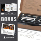 Ofargo Stainless Steel Meat Injector Syringe Kit with 4 Marinade Needles for BBQ Grill Smoker, Gifts for Men Dad Husband in Thanksgiving Christmas Day, 2-oz Large Capacity, Both Paper User Manual and E-Book Recipe