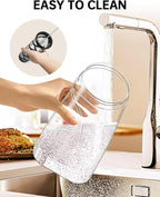 Cold Brew Coffee Maker, 70 oz (2100 ml) BPA Free Tritan Pitcher, Iced Coffee Maker and Tea Brewer, 100% Leak-Proof, Easy to Clean Reusable Mesh Filter, Black
