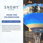 Snowy River Royal Blue, Cocktail & Margarita Sugar Rimmer - Vibrant Color Glass Rimming Sugar with Medium Crystal Texture - 4oz