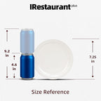 Stoneware Narrow Rim Commercial Grade Dinnerware, America White, Plate 7.25", Case of 36