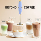 Zulay Kitchen Patented Tornado Triple Whisk Milk Frother with 4 Duracell Batteries – Handheld Foam Maker for Coffee, Lattes, Matcha & Hot Chocolate – Rich, Creamy Froth in Seconds