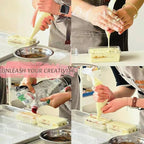 Piping Bags 24 Inch, Large Piping Bags Disposable 100PCS, Pastry Icing Bags Thickened Non-Slip and Anti-Burst, Tipless Piping Bags for Royal Icing
