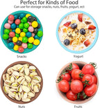 4 Pack 8.5 oz Silicone Food Storage Containers with Lids, 1-Cup Reusable Snack Fruits Containers Cups, Leak Proof Soup Freezer Molds Small Lunch Box BPA Free for Kids Baby Daycare School Travel