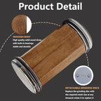 Acacia Rolling Knife Sharpener with 4 Diamond discs and 2 Corundum discs, Rolling Knife Sharpener Kit with 5 Magnetic Angle Offer 12/15/18/20/22°