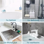 Self Draining Soap Dish,Silicone Suction Cup Soap Holder, Bathroom Soap Dish for Bar Soap,Can Extend Soap Life,Bathroom, Bath Tub, Kitchen Sink (4, White)