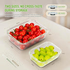 [10-Pack Glass Meal Prep Containers with Lids, Food Storage Containers with Snap Locking Lids, Airtight Lunch Containers, Microwave, Oven, Freezer and Dishwasher,Black