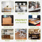 17 x 24 Inch Clear Table Cover Protector, Clear Desk Mat, Table Protector, 1.5mm Plastic Table Cover, Vinyl Table Protector, Desk Mats on Top