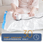 Vacuum Storage Bags for Clothing, 26 Pack Vacuum Seal Bags (5 Jumbo, 5 Large, 5 Medium, 8 Small, 3 Roll) for Clothes Comforters Blankets, Space Saver Bag with Electric Pump (2025 Upgrade)
