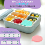 6 PCS Salad Dressing Container to Go,Handy Leakproof Stainless Steel Meal Prep Containers Reusable,Sauce Containers for Lunch Box, Picnics, Travel, Office and Kitchen Storage-1.6oz+2.7oz
