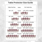 Quality Table Pad Protector, Superior Protection from Spills, Scratches & Heat - Reusable Vinyl Table Cloth with Cushion Flannel Backing (72" L x 54" W)