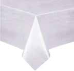 Home Bargains Plus Quilted Heavy Duty Table Pad Protector with Flannel Backing, Cut to Fit, Heat Resistant, Wipe Clean, Protects Table from Spills and Scratches, White, 52” x 52” Square