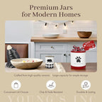 Young's Inc Ceramic Frosty Winter Goodie Jar