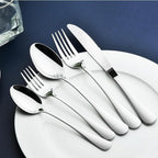 Silverware Set for 12, 65 Piece Stainless Steel Flatware Cutlery Fork and Spoon Set with Serving Utensils Set, Dishwasher Safe, Gift Package for Wedding Housewarming