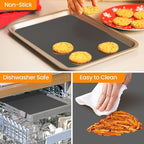 Silicone Baking Mat Roll Pan Liner-Heat Resistant Baking Macaron Bread Mat-Non-stick Pastry Mat-No Slip Reusable Freeze Dryer Mat-Kitchen Counter Mat, Reusable Dough Rolling Mat, Large Silicone Mat