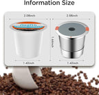 Reusable k Cup Coffee Filters,Universal stainless steel Refillable k Cups Filter Use for Keurig 2.0 and 1.0 Coffee Makers-brewers (6pack)