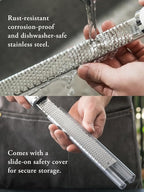 Grater, Lemon Zester Cheese Grater, Cheese Shavings, Parme Cheese, Ginger, Garlic, Zester Grater (white)