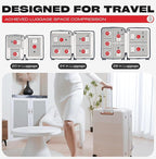 Travel Vacuum Storage Bags with Rechargeable USB Pump, 12 Pack Carry-On Size Compression Packing Bags for Luggage and Suitcase, Space Saver for Clothes and Clothing Travel
