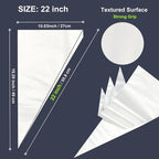22 inch Large Piping Bags, AMBESTAR 200 Pcs Big Tipless Clear Plastic Disposable Pastry Bags for Frosting Decorating Cake Cupcake Cookie, Pro Long Thick Pastry Bag Essential Baking Tools