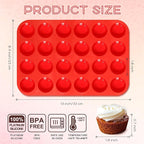 2 Pcs Muffin Pan Silicone Molds, Cupcake Pan Silicone Molds, Non-Stick Baking Molds for Making Muffin, Cakes, Cupcake, Tart, Chocolate