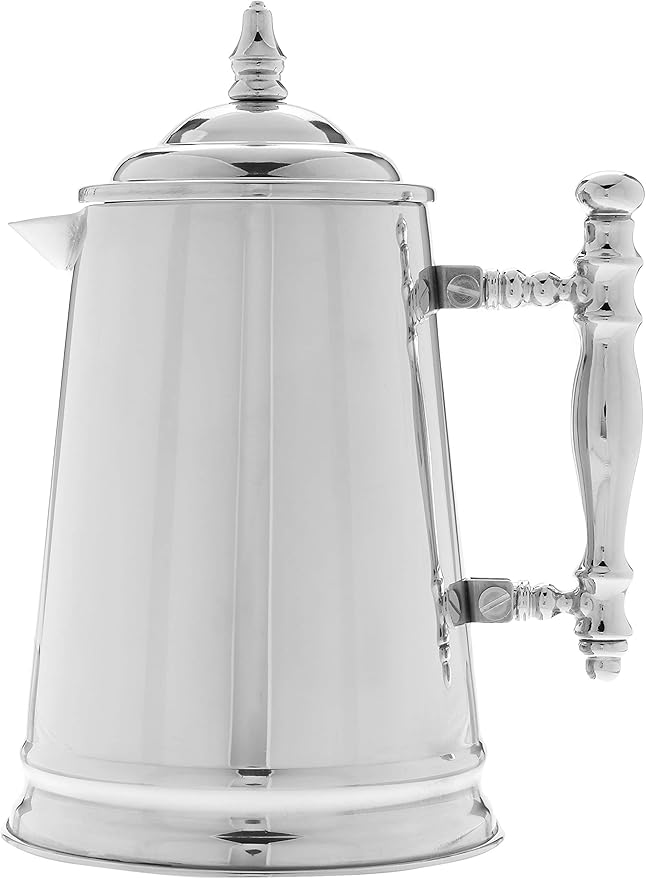 Francois et Mimi Vintage-Style Stainless Steel French Coffee Press, 34-Ounce